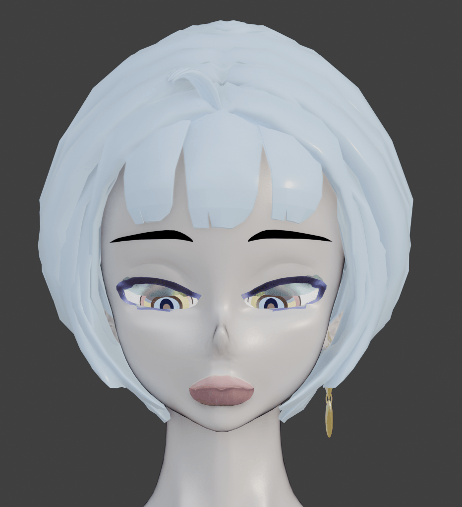 Blender – 従属関係，顔と目を別々に作り配置した-顔が上に向けば目も追随することは当然のこと．でも，それをblenerで実現させるには少々理解が難しい．正解を解説する．