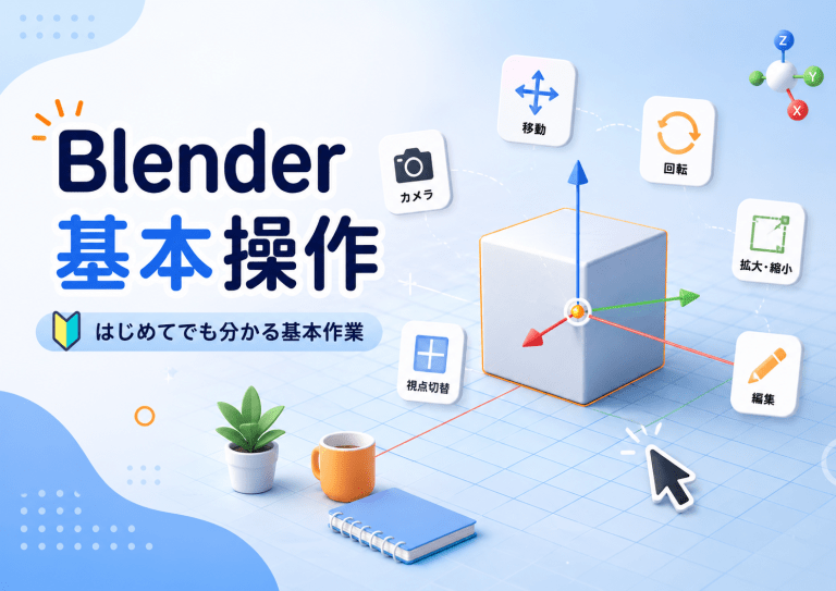 作業手順の基礎 [1]: Blender – 「ワークスペース」と「モード」