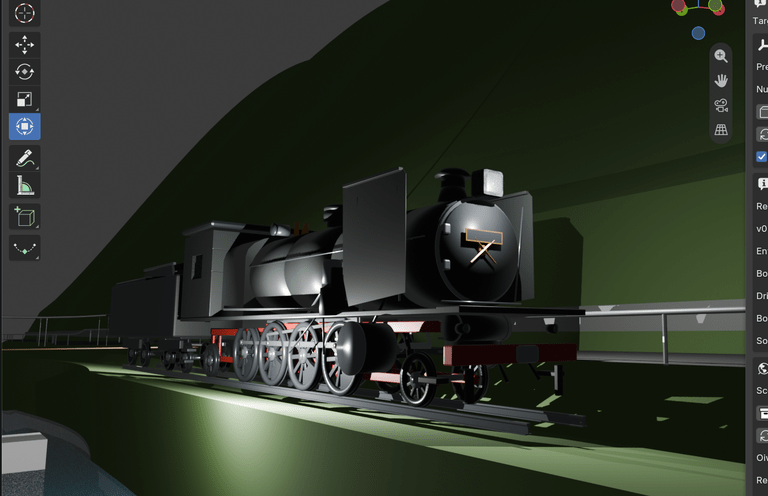 Blender : add-on ~ KJ Locomotive Designer v0.4.6 ~ 機関車デザイナーで追分駅と機関区を再現したい